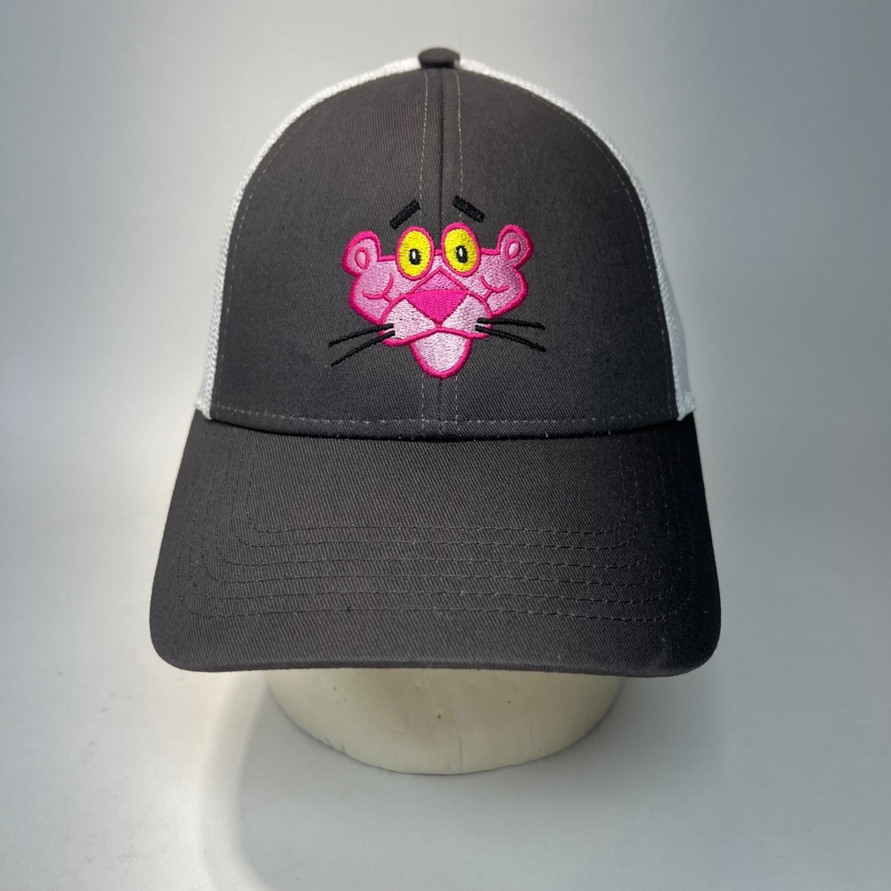 Cap America Pink Panther Owens Corning Trucker Hat Snapback Black White MGM